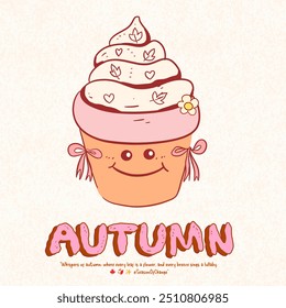 Coffee Groovy fall clipart Retro vintage autumn drink  Retro fall Trendy  Hippie Flower Cute Ghosts Pumpkins Halloween gift Fall Pumpkin Shirt, Comfort Colors Halloween Shirt, cute