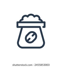 Kaffeesatz-Symbol-Vektorillustration