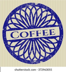 Sello grunge para café