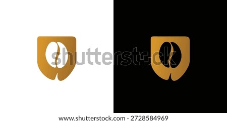 The coffee guarantee logo design is unique and modern