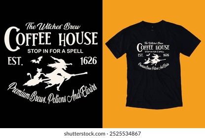 Coffee Halloween t shirt, Halloween t shirt design