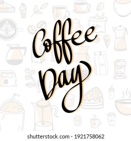 coffee hand draw isolated on white background , Vector illustration EPS 10
