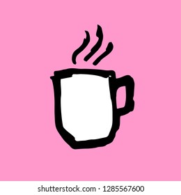 Coffee. Hand Drawn. Cafe Illustration. Rough Sketch. Icon Vector. Eps 10.
