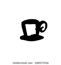 Coffee. Hand Drawn. Cafe Illustration. Rough Sketch. Icon Vector. Eps 10.