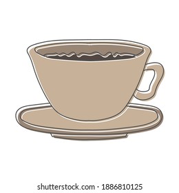 coffee hand drawn design vector illustration