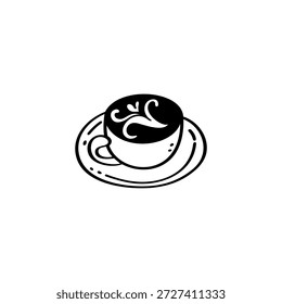 Kaffee handgezeichnete Illustration. Kaffee Vektor Doodle Symbol
