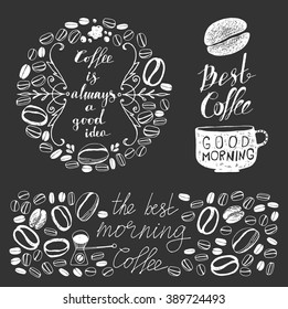 Coffee. Hand drawn style