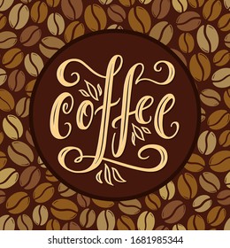 Coffee Design Template Stock Vector (Royalty Free) 126244574 | Shutterstock