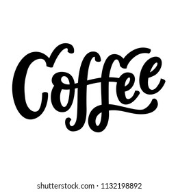 Coffee hand lettering