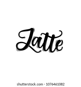 COFFEE HAND LETTERING. LATTE