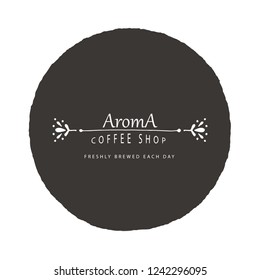 coffee hand written lettering logos, labels, badges. Isolated on background. Design elements. Vintage style. Vector illustration.