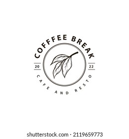 Logo de la plantilla premium para café