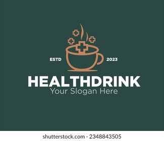 coffee health care drink logo designs for nutrition logo