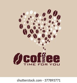Coffee heart
heart of the coffee beans for coffee lovers
