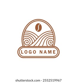 Coffee Hills Bean Mountain logo design 