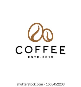 coffee hipster logo icon design for cafe , restaurant cafetaria illustration
