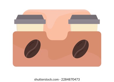 Coffee holder icon illustration. icon related to coffee element. Flat icon style. Simple vector design editable