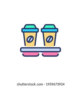 Coffee Holder icon in vector. Logotype