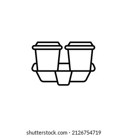 Kaffeehändler-Symbol in Vektorgrafik. Logotyp