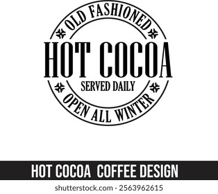 coffee hot cocoa t-shirt design