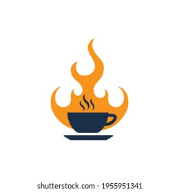 Coffee hot logo design element