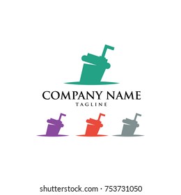 COFFEE HOT TEA  CAFE DRINK LOGO VECTOR