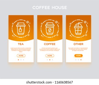 Coffee house, application onboarding.