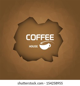 Coffee house background / coffee cup / trendy style