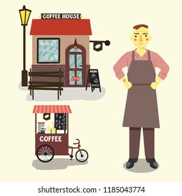 coffee house and barista