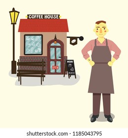 coffee house and barista