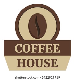 Coffee house bean icon cartoon vector. Town road mug. Store bakery