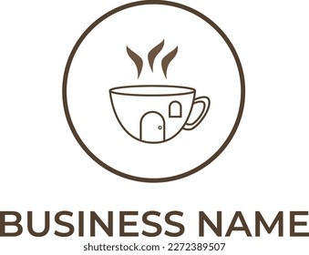 Coffee House Brew Logo Vector