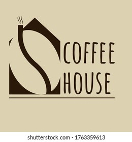 coffee house, coffe shop, cafe coffe simple logo