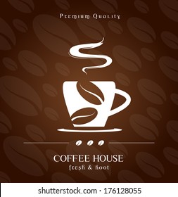 Coffee House cover concept.Useful for background cafe.