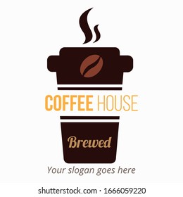 Coffee House Cup Logo Template - Vector