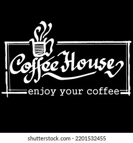 Coffee House, doodle illustration and sketch
