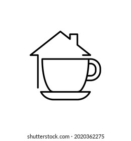 Coffee house icon, eps 10