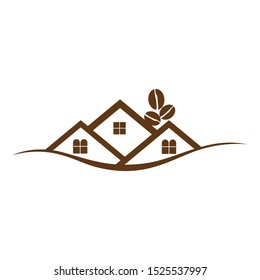 a coffee house icon logo vector