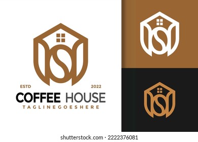 Coffee House Logo Design, brand identity logos vector, modern logo, Logo Designs Vector Illustration Template