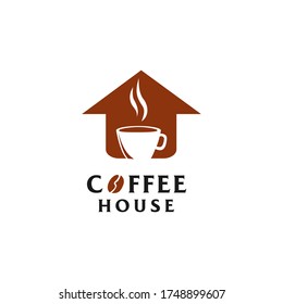 Coffee and house logo design concepts for coffee shop or cafe logos or coffee shops or restaurants
