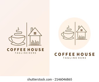 Coffee house logo design template