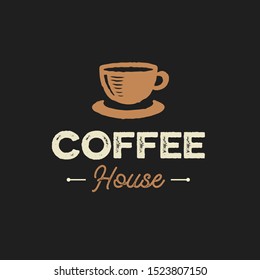 Coffee house logo design vector