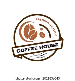 Coffee house logo design vector template