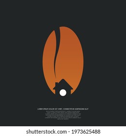 Coffee house logo design for your brand illustration