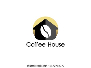 The Coffee House logo is formed from a combination of the image of a house and coffee beans