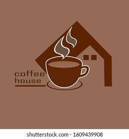 coffee house logo, simple and attractive, to design a coffee shop or cafe