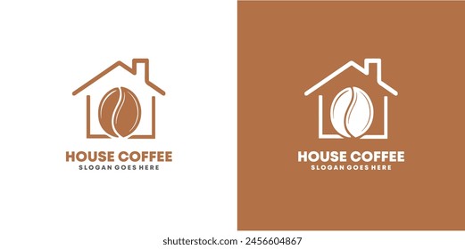 coffee house logo simple and modern minimal style logo design concept, EPS 10 vector illustration
