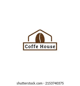 Ilustración del vector de diseño de plantillas de logotipo de Coffee House
