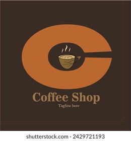 Coffee house logo template design