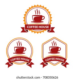 Coffee House Logo Vector Set